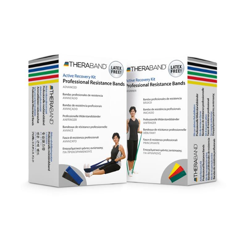 Bandes élastiques de musculation THERABAND® sans Latex pack patient multi-bandes